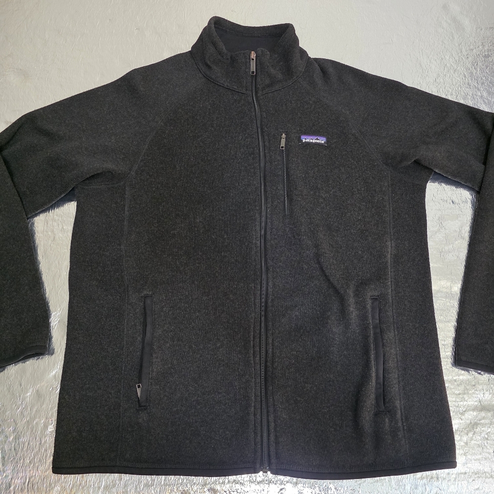 Patagonia Better Sweater Full Zip Black Fleece Jacket Men’s Large Fall 2017